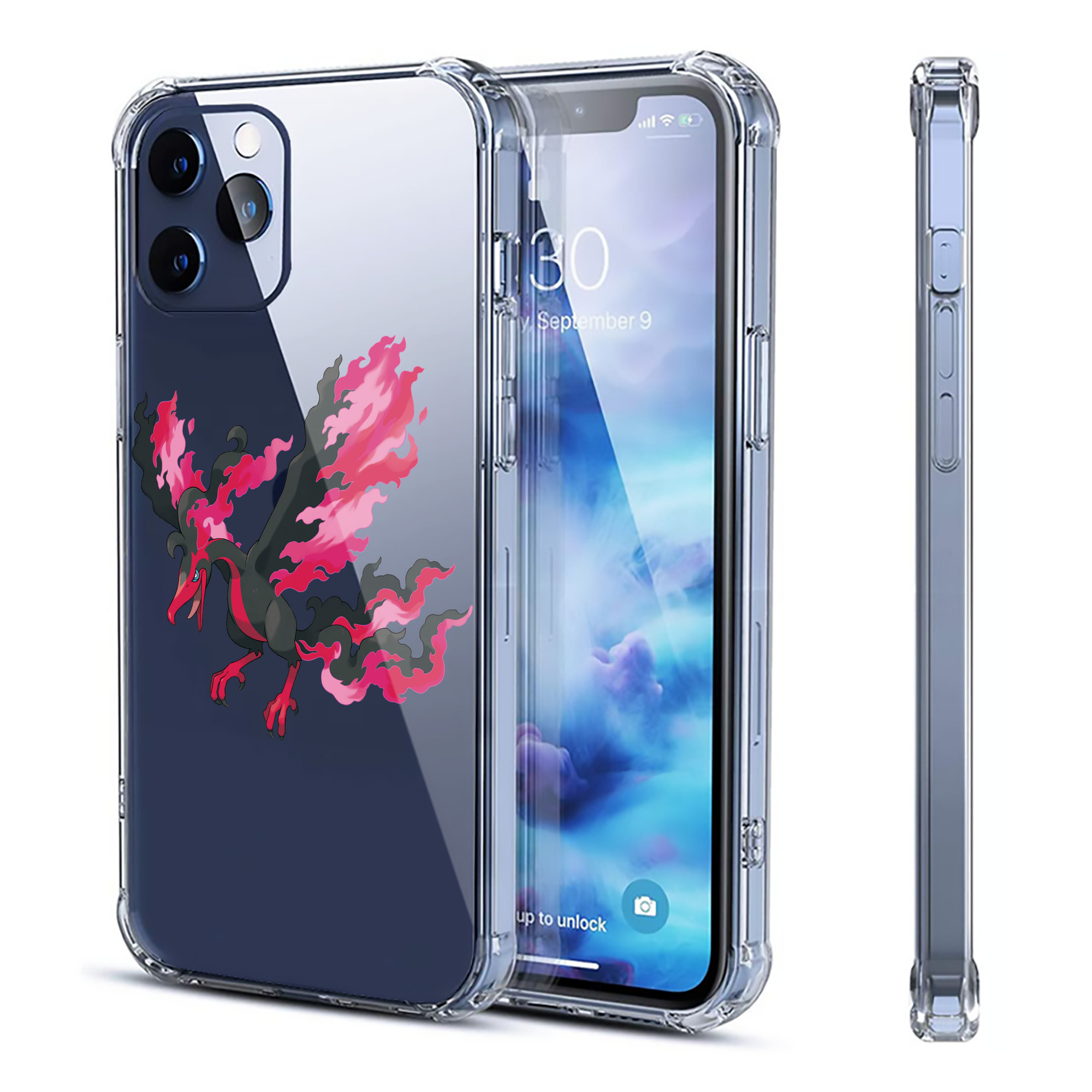 （画像用） ポケットモンスター Pokémon 【iPhone 12シリーズ対応】透明スマホケース（クリアソフトケース）
